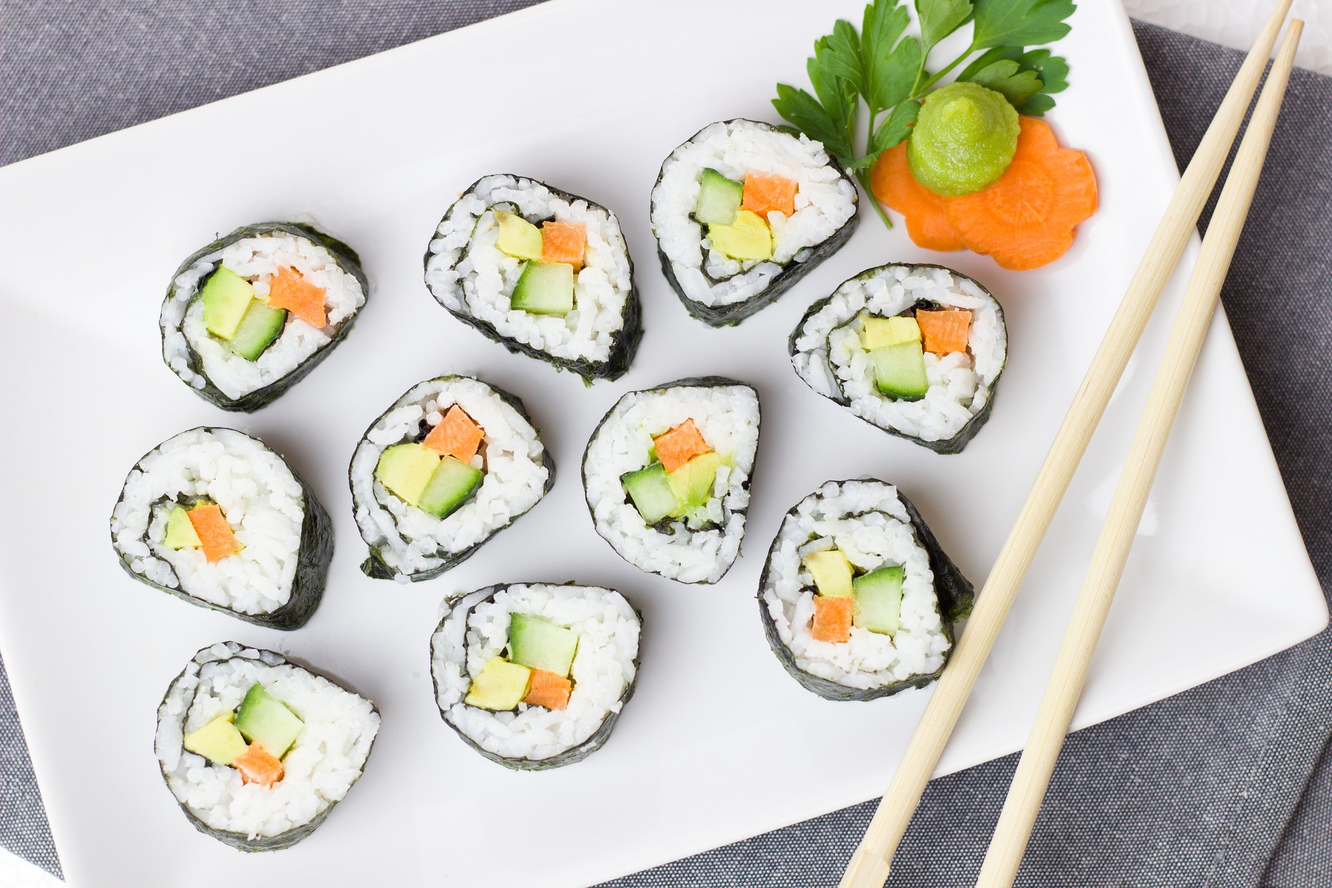 Recette maki aux légumes faits maison