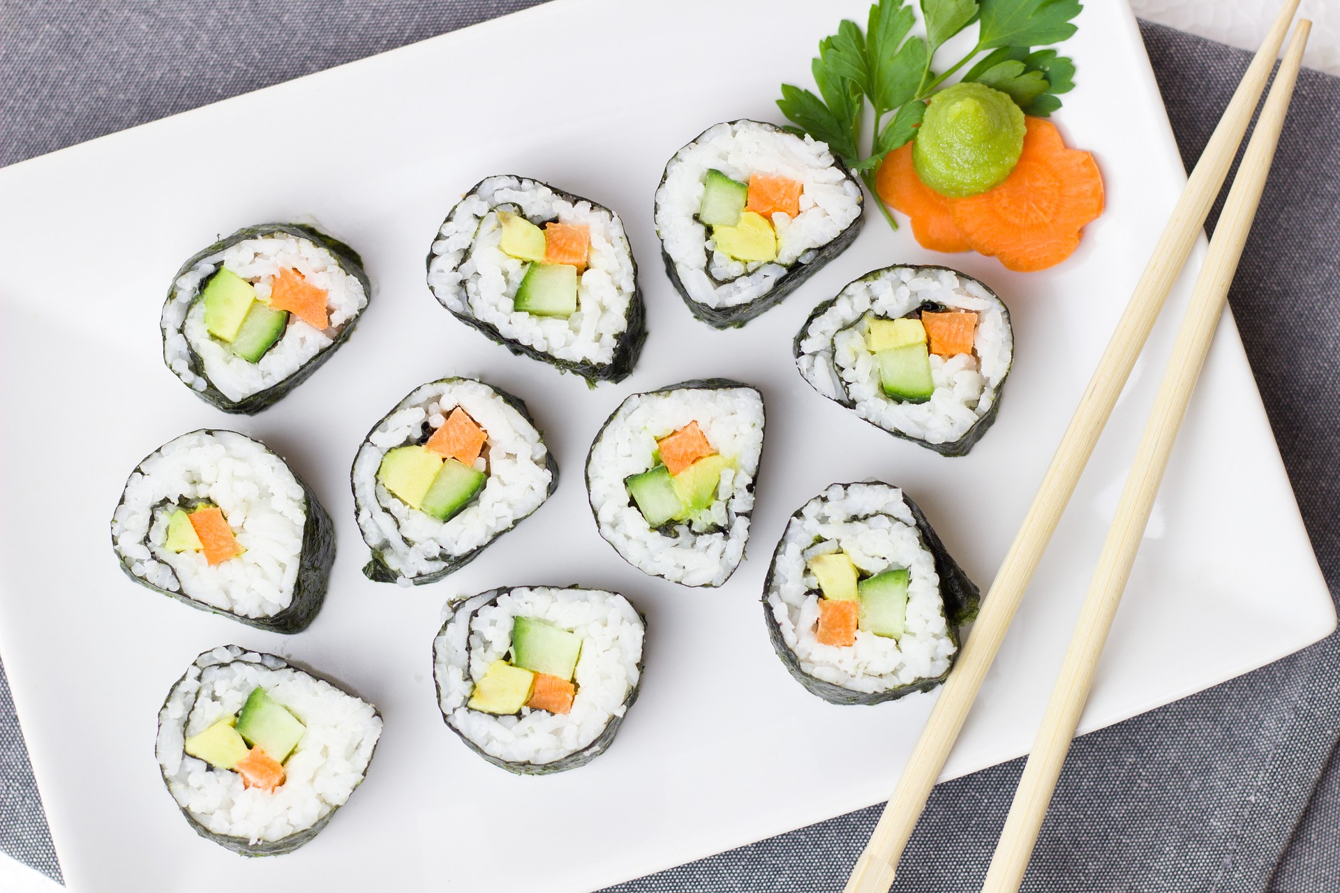 Recette de maki aux légumes faits maison